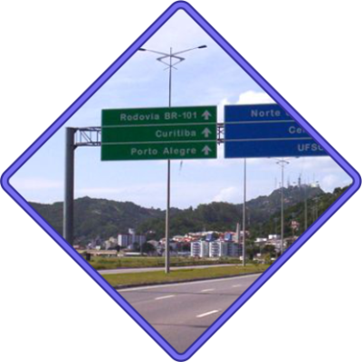 colunas bracos e Sinalizacao